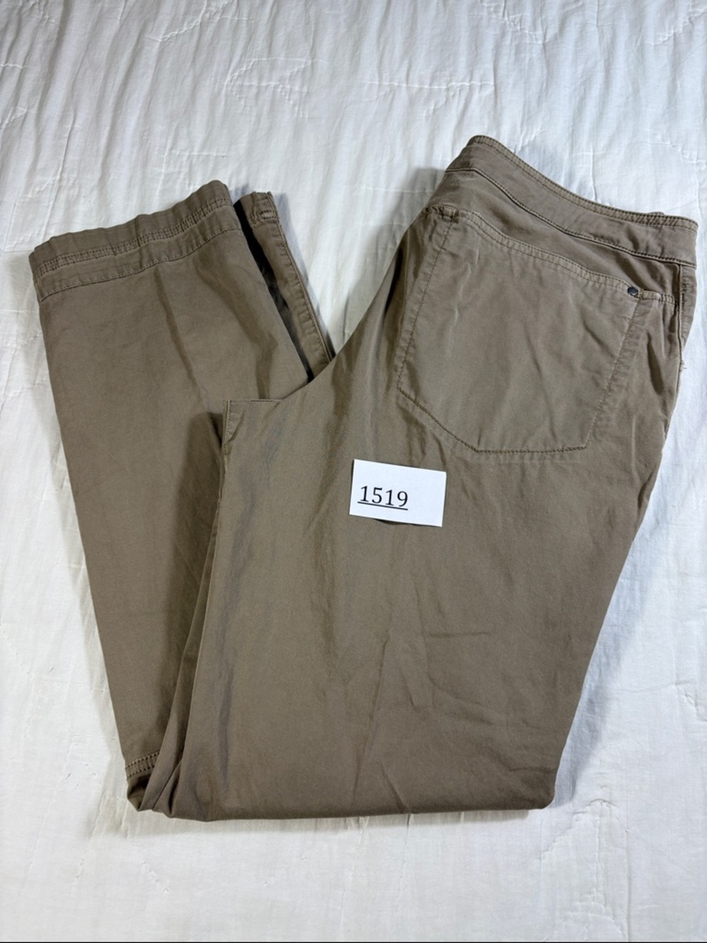 Gorpcore Orvis Everyday Stretch Chino Pants Khaki Tan/Taupe Straight Leg Size 10 - Picture 12 of 12